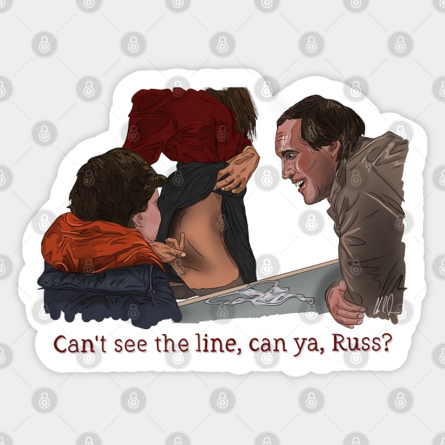Christmas Vacation: Can't See the Line Sticker by 51Deesigns